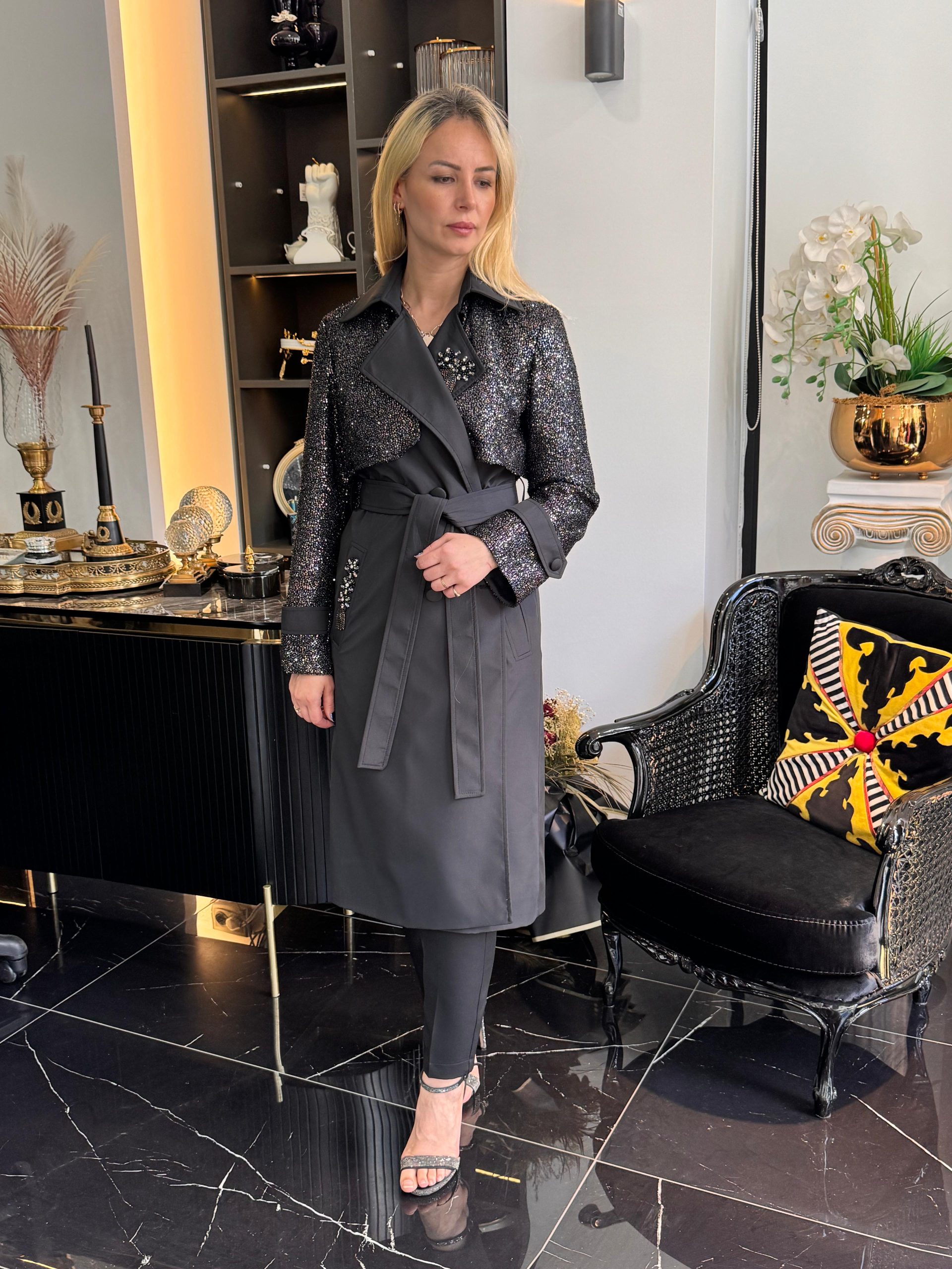 MY312 PAYETLİ TRENÇ